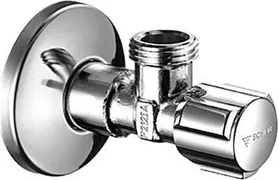Image de Robinet d'angle 1/2 x 3/4 - Chromé - Réglable - Idéal pour les lave-linge et les lave-vaisselle