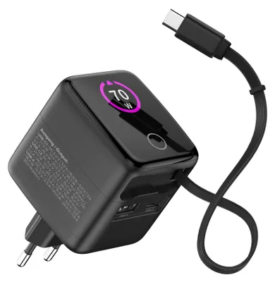 Produktbild von InLine 31507R, Drinnen, AC, 20 V, 0,6 m, Schwarz