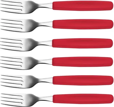 Produktbild von Victorinox | Limited Edition Tafelgabel-Set | Edelstahl in Rot | zeitloses Design | ideal für stilvolle Tischdekorationen