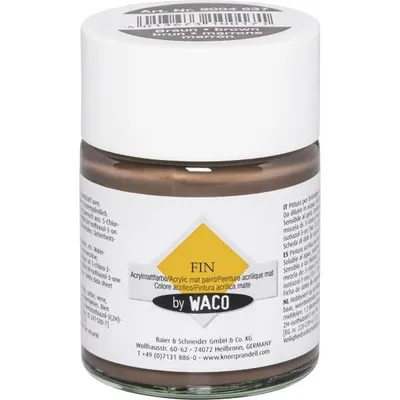 Produktbild von WACO 219004637 Acrylmattfarbe FIN dunkelbraun