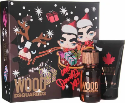 Produktbild von Dsquared2 Wood Pour Homme kit 2018 Eau de Toilette 30ml + Duschgel 50ml