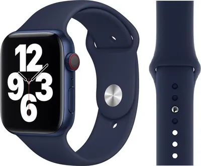 Produktbild von Original Apple Sport Armband S/M + M/L 38/40/41mm MYAU2ZM/A Deep Navy