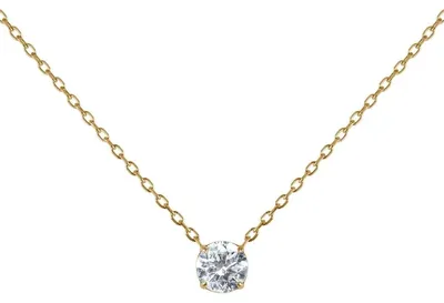 Imagen del producto de Jacques Lemans S-C261B: Collar para mujer, acero inoxidable con revestimiento dorado, colgante con circonitas