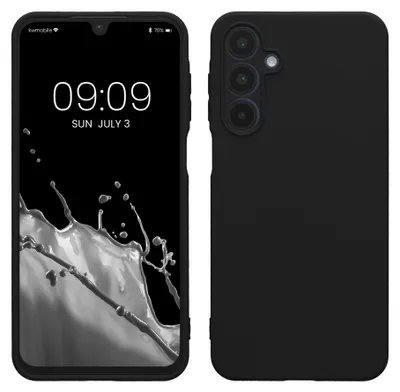 Produktbild von kwmobile Handyhülle für Samsung Galaxy A16 5G Hülle - weiches Handy Silikon Case - Schutzhülle Cover - Schwarz