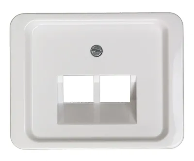 Image de Busch-Jaeger Disque central double Busch-Jaeger 1803-02-24G blanc studio, 1 pièce.