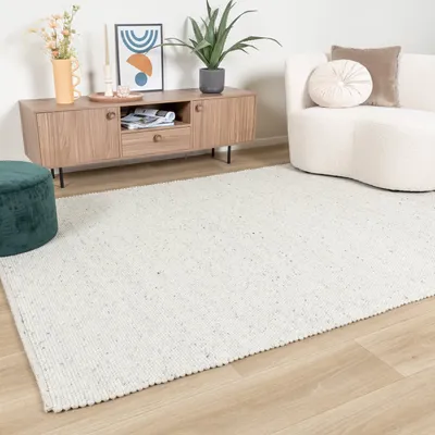 Produktbild von Volero - Wollteppich - Wise Grau Meliert 367 - 200x300 cm - Wohnzimmer, Esszimmer, Schlafzimmer - Ländlich, Skandinavisch