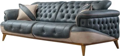 Immagine prodotto di Divano in tessuto Divano moderno Tappezzeria zona giorno + tavolo Design divano angolare seduta