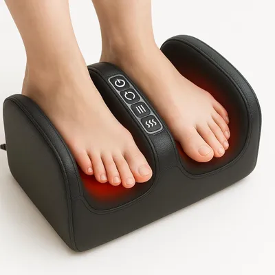 Produktbild von Fussmassagegerät, mit Heizfunktion, schwarz, für Entspannung zu Hause
