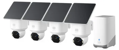 Zdjęcie produktu dla Eufy SoloCam E42 + HomeBase S380, Kamera bezpieczeństwa IP, Wewnętrz i na wolnym powietrzu, Bezprzewodowy, Sufit / Ściana, Biały, Tubowa