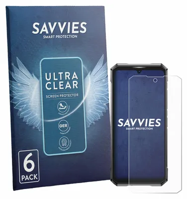 Produktbild von 6x Für Doogee S200 Ultra Schutzfolie Savvies Displayschutz Display Schutz Folie Klar Transparent