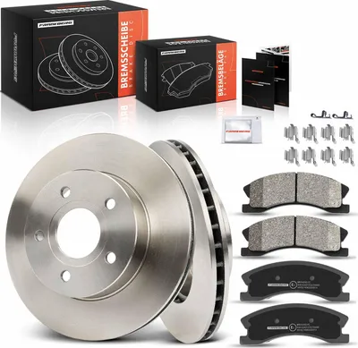 Produktbild von Frankberg 2x Bremsscheiben 4x Bremsbeläge Vorderachse für Jeep Grand Cherokee II WG WJ 2.7L 3.1L 4.0L 4.7L 1999-2005