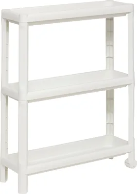 Immagine prodotto di Scaffale da bagno stretto NIV in plastica, 3 ripiani, 52 x 17 x 70,5 cm
