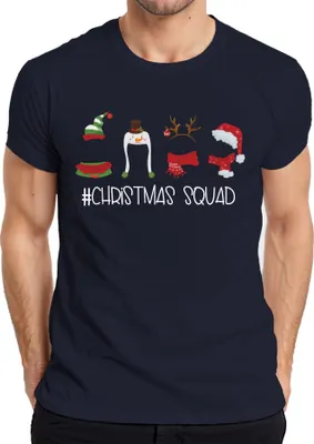 Produktbild von Christmas Squad Weihnachten Gruppenoutfit Familie - Weihnachtsgeschenk Christmas Herren T-Shirt, Navy, XXL