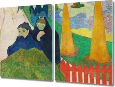 Produktbild von Coloray Küchenbrett Kochplattenabdeckung Hackbrett Schneidebrett Herdabdeckplatte 2x40x52 cm - Arlésiennes Gauguin