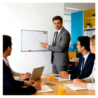 Produktbild von Magnetisches Whiteboard | Tragbare Schreibtafel für Besprechungsräume und Zuhause