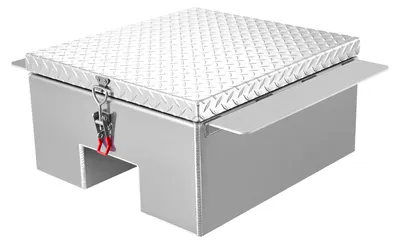 Obrázek produktu pro Sada nářadí SucceBuy pro ložné plochy, hliníkový úložný box s diamantovým vzorem, robustní organizér, nosnost až 100 kg, vhodný pro pick-upy, obytné vozy a přívěsy, rozměry 770 × 610 × 310 mm