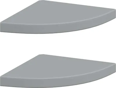 Zdjęcie produktu dla VidaXL 323923, MDF, Metal, Szary, 350 mm, 350 mm, 38 mm, 2 szt.