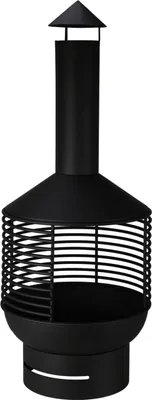 Produktbild von Gartenkamin Metall 41x105cm - Freistehender Außenkamin für Terrasse & Garten