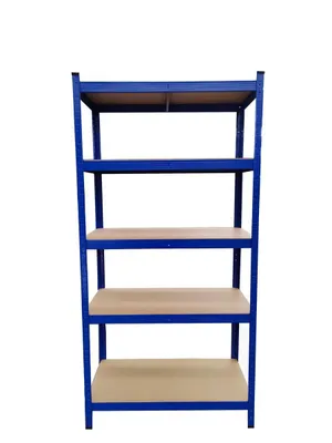 Produktbild von Schwerlastregal, 90 x 40 x 180 cm, blau lackiert
