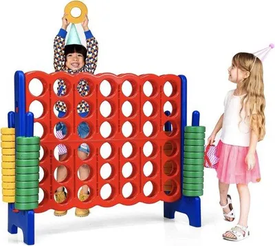 Produktbild von Großes Familien-Abenteuer-Brettspiel - Für alle Generationen - Die lebendige Version eines Klassikers - 42 Spielringe - Größtes Spielfeld - Maße 120 x 42 x 104 cm