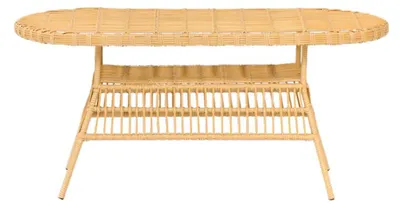 Zdjęcie produktu dla Wysokiej jakości stół rattanowy meble ogrodowe taras balkon design beżowy