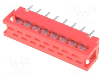 Image de 1 plaque de connexion traversante, avec 16 broches, pour câble plat DS1015-02-16R6 - connecteur