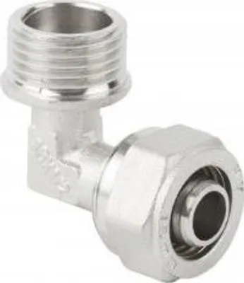 Produktbild von Pex Winkel Fitting für Rohrverbindungen, Außengewinde 25mm x 1 Zoll, gedreht