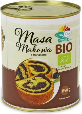 Zdjęcie produktu dla MASA MAKOWA Z BAKALIAMI850 g - CROC-CRAC (BIOVERI)