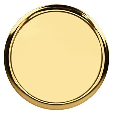 Serviertablett aus Edelstahl, gold, Ø 28 cm