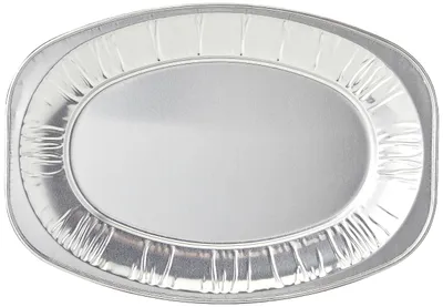 Folieplatten, 35,6 cm, silber, 10 Stück, Einweg