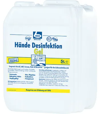 Zdjęcie produktu dla Żel do dezynfekcji rąk Dr Becher 5L (1 opakowanie)