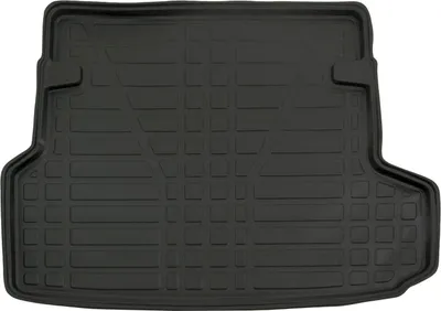 Image de Tapis De Coffre Sur Mesure Pour BMW 3 Series F31 2012-2019 5 Portes Kombi, Noir, Antidérapant, Bord Haut, Toutes Saisons