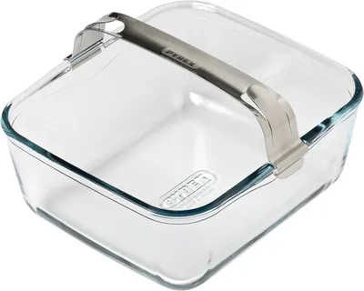 Immagine prodotto di Pyrex 301U300, pirofila universale, quadrata, in vetro, vetro borosilicato, per 4 persone, trasparente, -40 - 350 °C