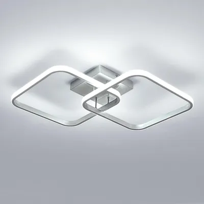 Produktbild von Toolight Deckenlampe LED 42W 4725LM 6500K Silber 59cm Flur