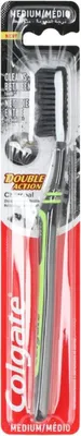 Zdjęcie produktu dla Colgate Szczoteczka Double Action Charcoal Średnia