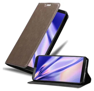 Produktbild von Cadorabo Hülle für Cubot NOVA Schutz Hülle in Braun Handyhülle Etui Case Cover Magnetverschluss
