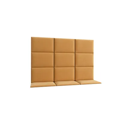Zdjęcie produktu dla Zestaw 12 paneli tapicerowanych QUADRATTA 180x120 żółty