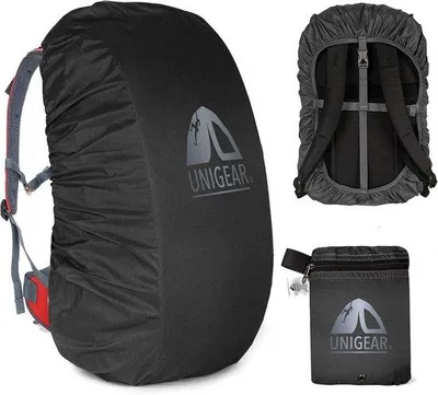 Produktbild von Regenabdeckung für Rucksäcke Schultasche mit Reflektor, wasserdichter Regenabdeckung Rucksackabdeckung Regenabdeckung für Camping Wandelrucksackabdeckung