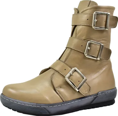 Produktbild von Andrea Conti Damen Stiefelette Biker Boot drei Riemen Schnalle sportlich 0066009, Größe:39 EU, Farbe:Braun