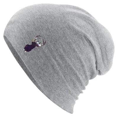 Produktbild von Huuraa Beanie Hirsch Silhouette Heather Grey One Size Baumwolle und Elasthan Mütze Geschenkidee