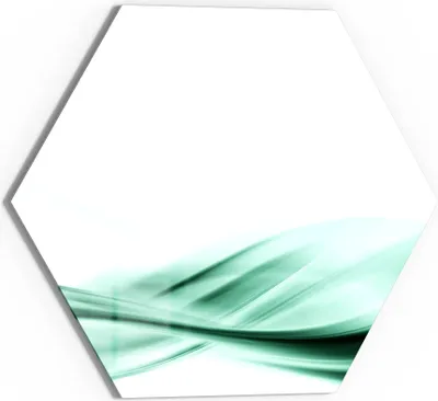 Produktbild von DEQORI Glasbild Echtglas 55x48 cm 'Fließende Frische' Wandbild Bild modern Deko