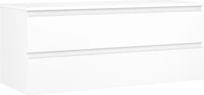 Produktbild von Mexen Orio Badezimmerschrank 120 cm mit Platte, 2 Schubladen, weiß matt - 91A10-12047-2-BFFC01