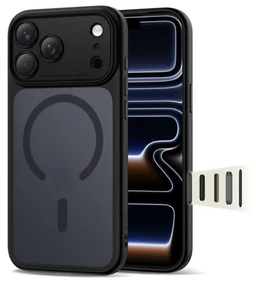 Produktbild von Tech-Protect 5906302333561, Cover, Apple, iPhone 17 Pro Max, 17,5 cm (6.9"), Schwarz