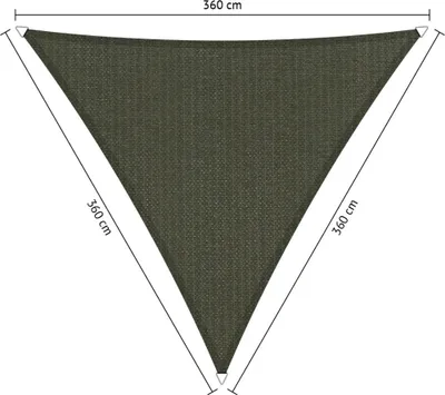 Immagine prodotto di SHADOW COMFORT 3,6 x 3,6 x 3,6 m Tenda da sole triangolare Grigio intenso Lato uguale