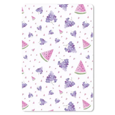Produktbild von MuchoWow® Mauspad Mousepad Weintrauben - Wassermelone - Pastell - Muster 18x27 cm - Mousepads - Maus Mat - Pad - Mausunterlage