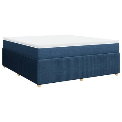 Produktbild von Boxspringbett mit Matratze Blau 180x200 cm Stoff