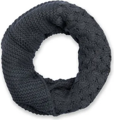 Produktbild von styleBREAKER Uni Strick Loop Schal mit Mustermix, Uni Feinstrick Schlauchschal, Winter Strickschal 01018153