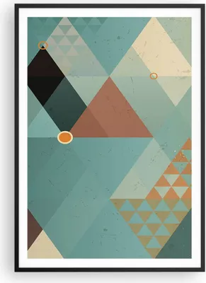 Produktbild von Gerahmtes Poster - Schwarzer Rahmen - Abstraktion modern - 70x100 cm - Wand Bild - Wanddeko - Wandbilder - Kunstposter - Wandposter - Bilderrahmen - Bilder - Kunstdruck - Wandbild - P2BPA70x100-3571