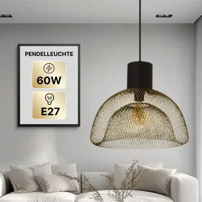 Zdjęcie produktu dla Lampa wisząca, czarna, jednoźródłowa, z regulacją wysokości, ARTE LAMP Castello, gwint E27, moc do 60 W, idealna do jadalni i sypialni, wymiary: 35 x 35 x 31 cm, model A7046SP-1PB
