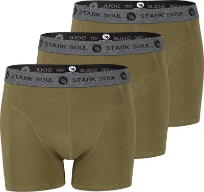 Produktbild von Stark Soul® Retro-Boxershorts 3'er Pack M khaki